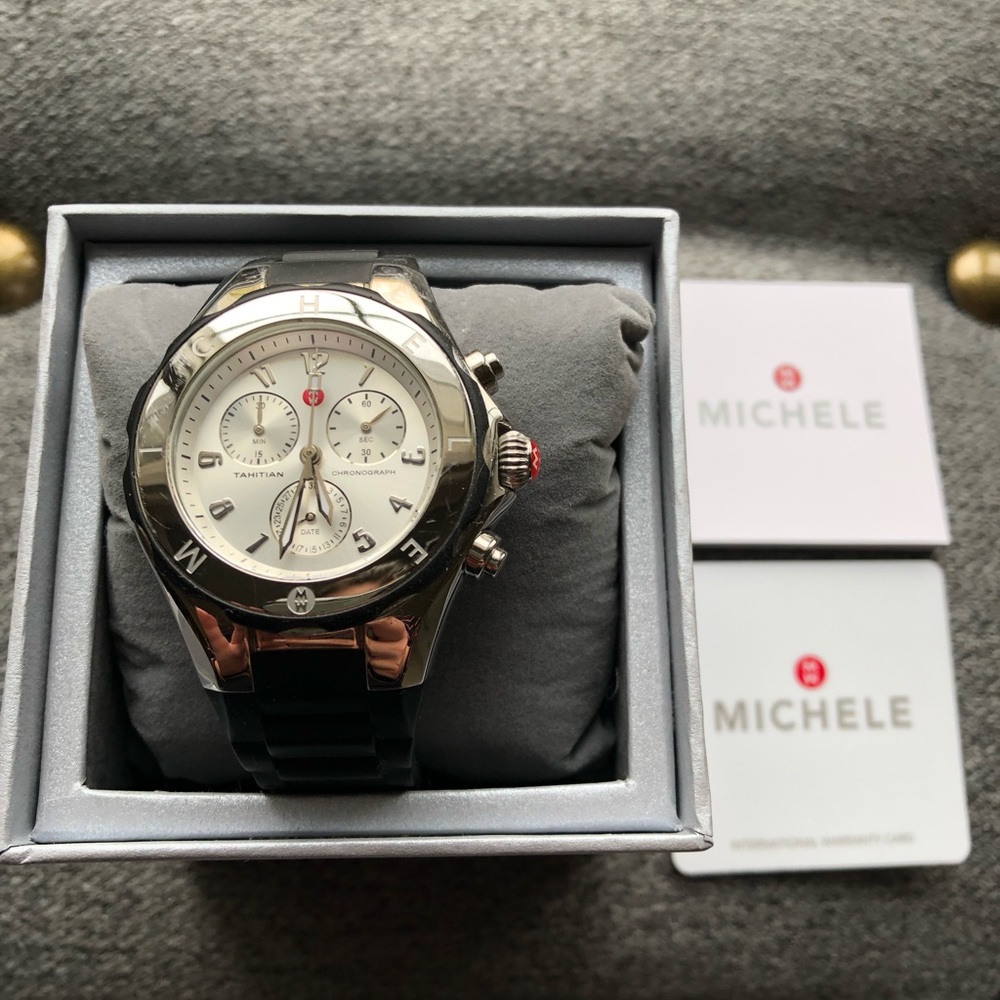MICHELE Women's Tahitian Jelly Bean Analog Display